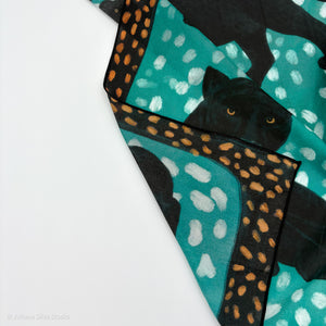 Turquoise Panther Scarf