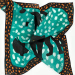 Load image into Gallery viewer, Turquoise Panther Scarf
