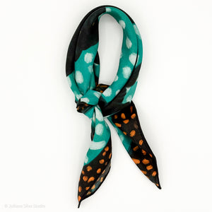 Turquoise Panther Scarf