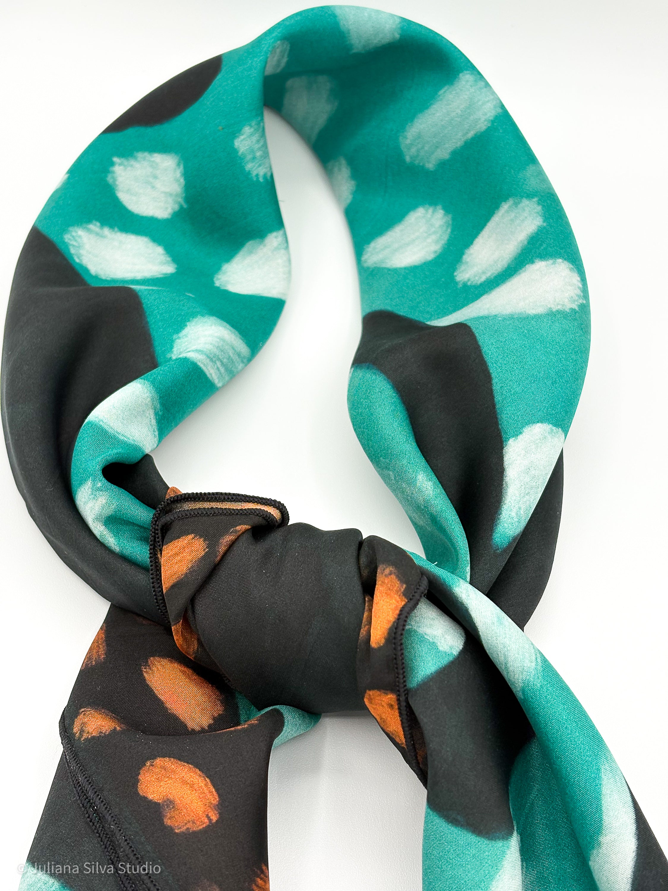 Turquoise Panther Scarf