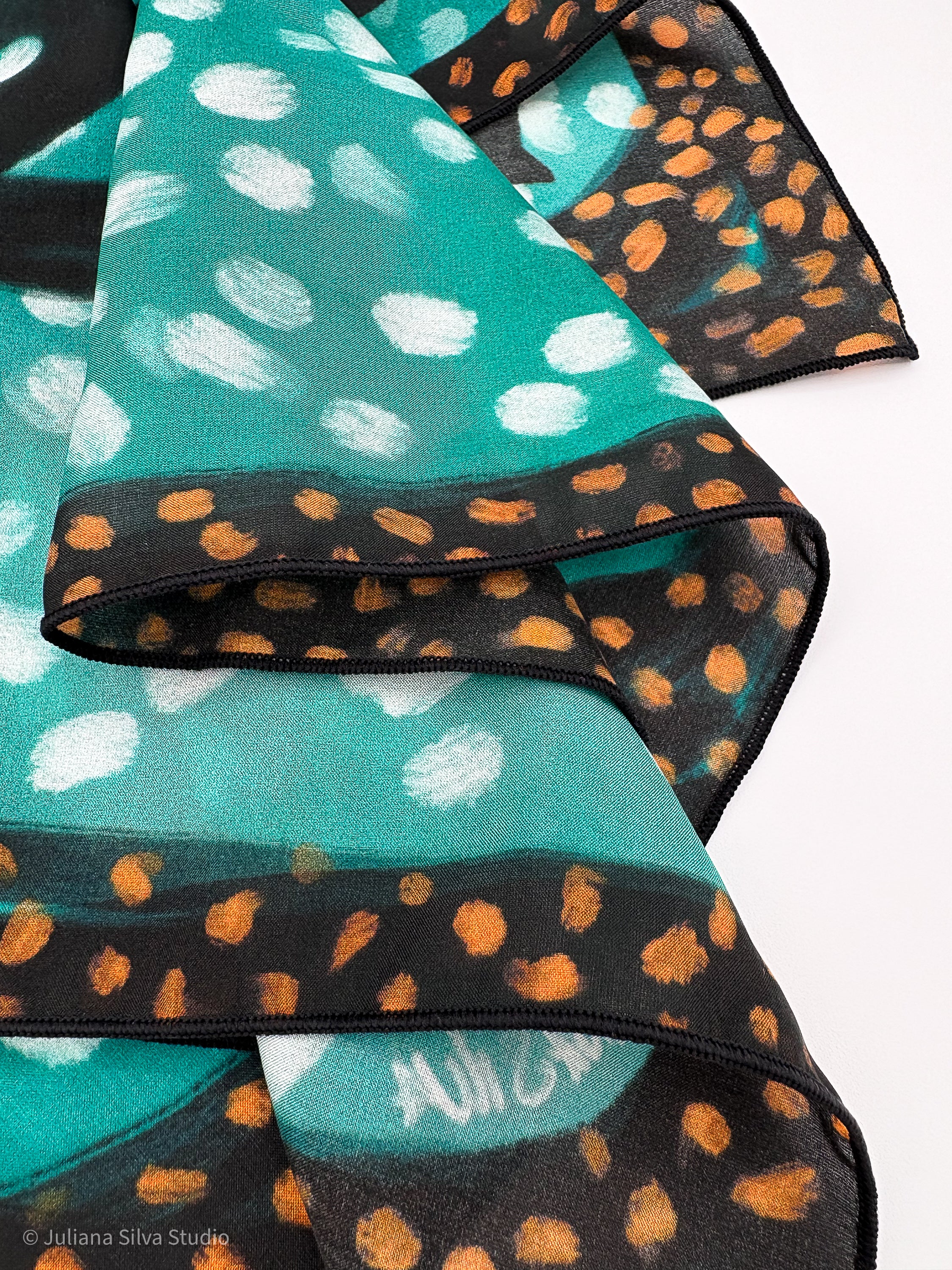 Turquoise Panther Scarf