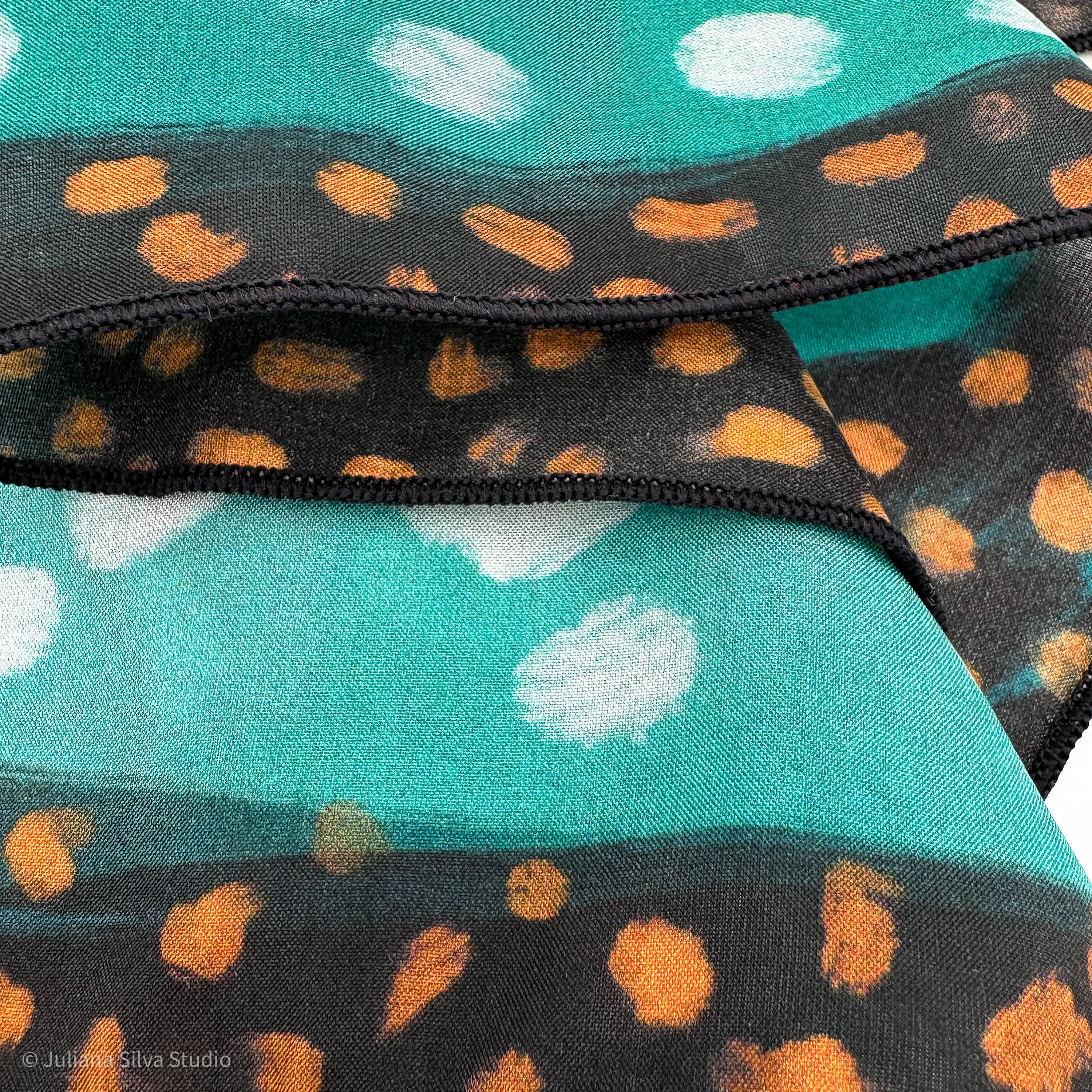 Turquoise Panther Scarf