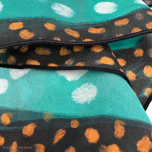 Turquoise Panther Scarf