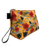 Load image into Gallery viewer, Volcano's Roar Yellow Makeup Bag
