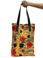 Load image into Gallery viewer, Volcano's Roar Yellow Tote Bag - Lined
