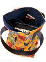 Load image into Gallery viewer, Volcano's Roar Yellow Tote Bag - Lined
