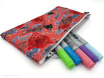 Load image into Gallery viewer, Volcano’s Roar Orange Pencil Case
